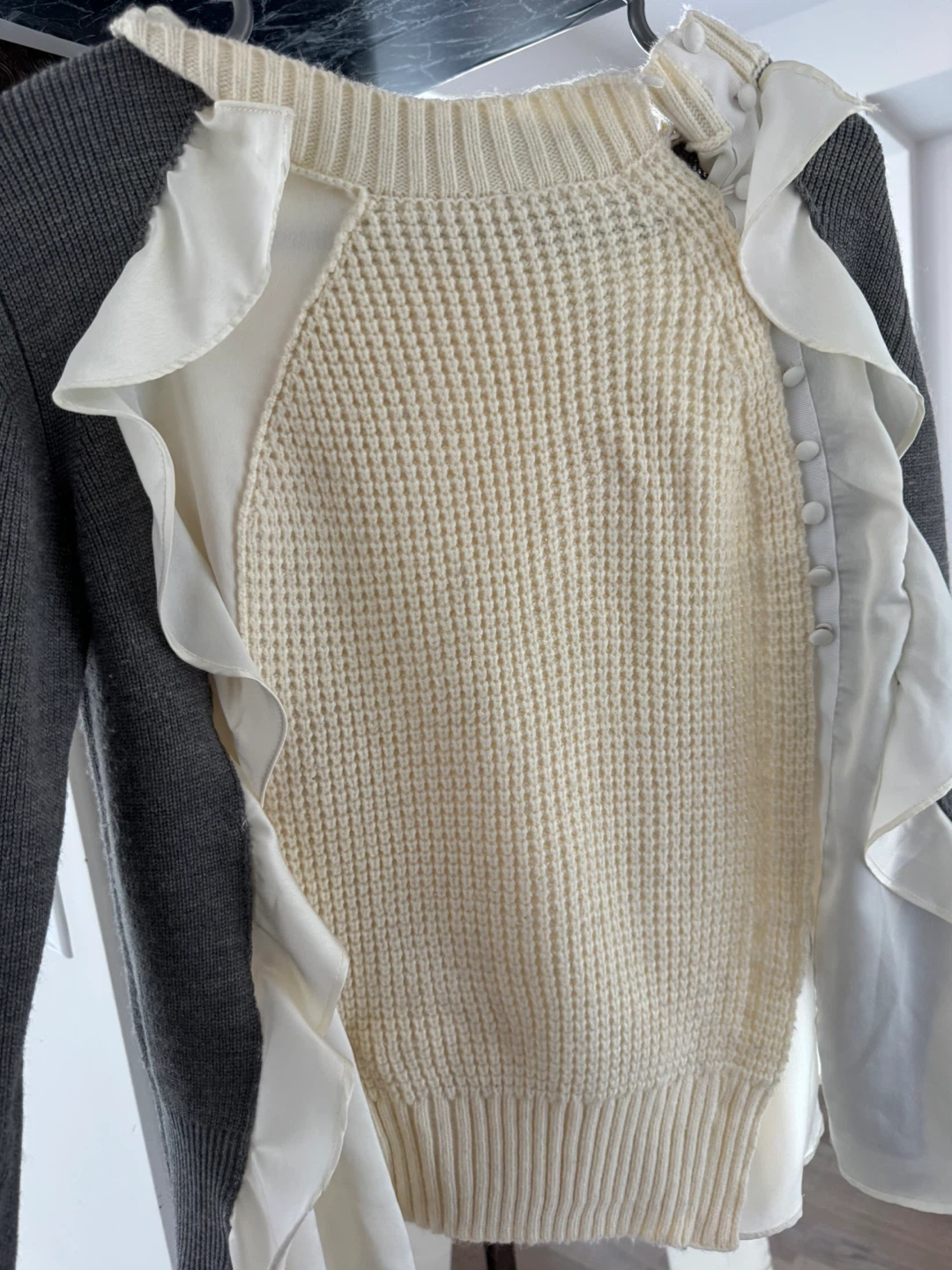 Sacai Layered Knit Sweater - photo 5