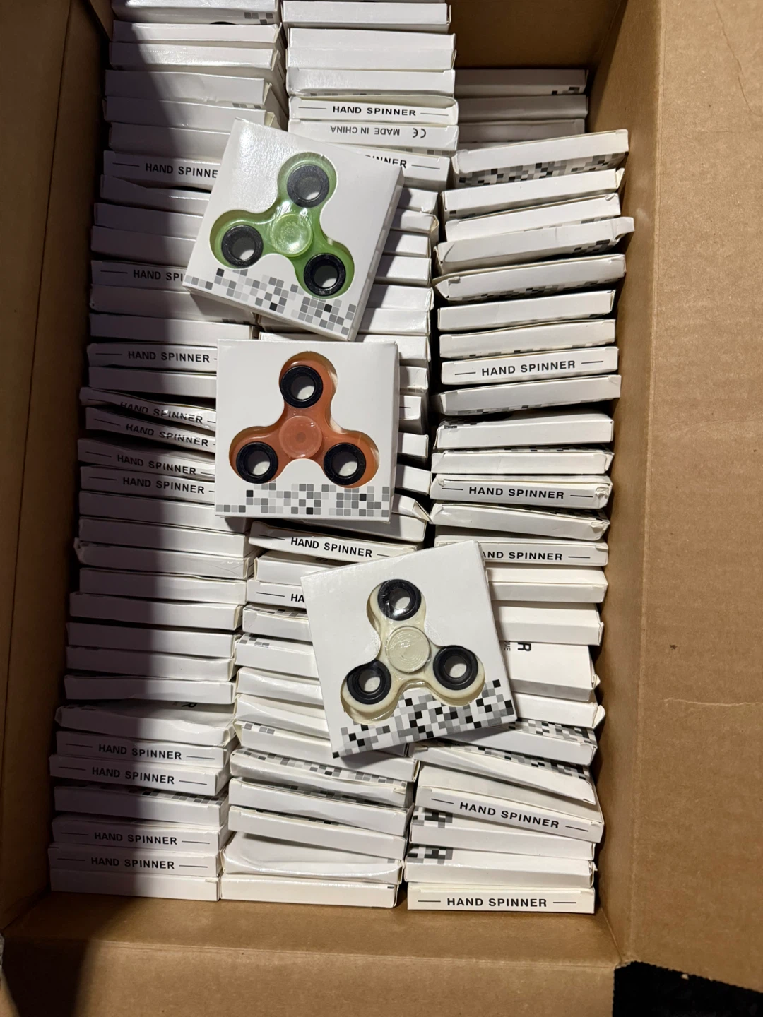 Box of Assorted Hand Spinners - 299 pieces