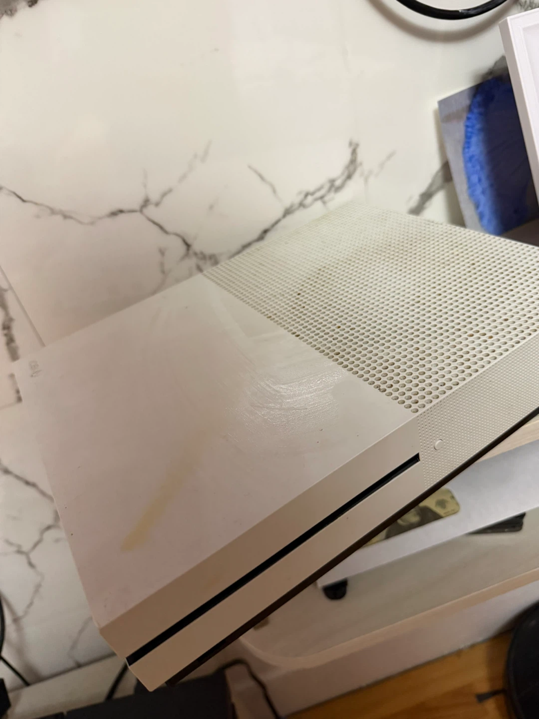 Xbox One S Console with Blue Controller