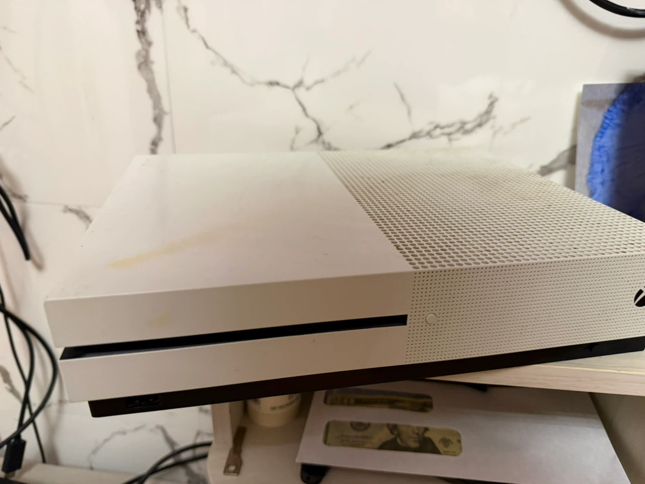 Xbox One S Console with Blue Controller - photo 2