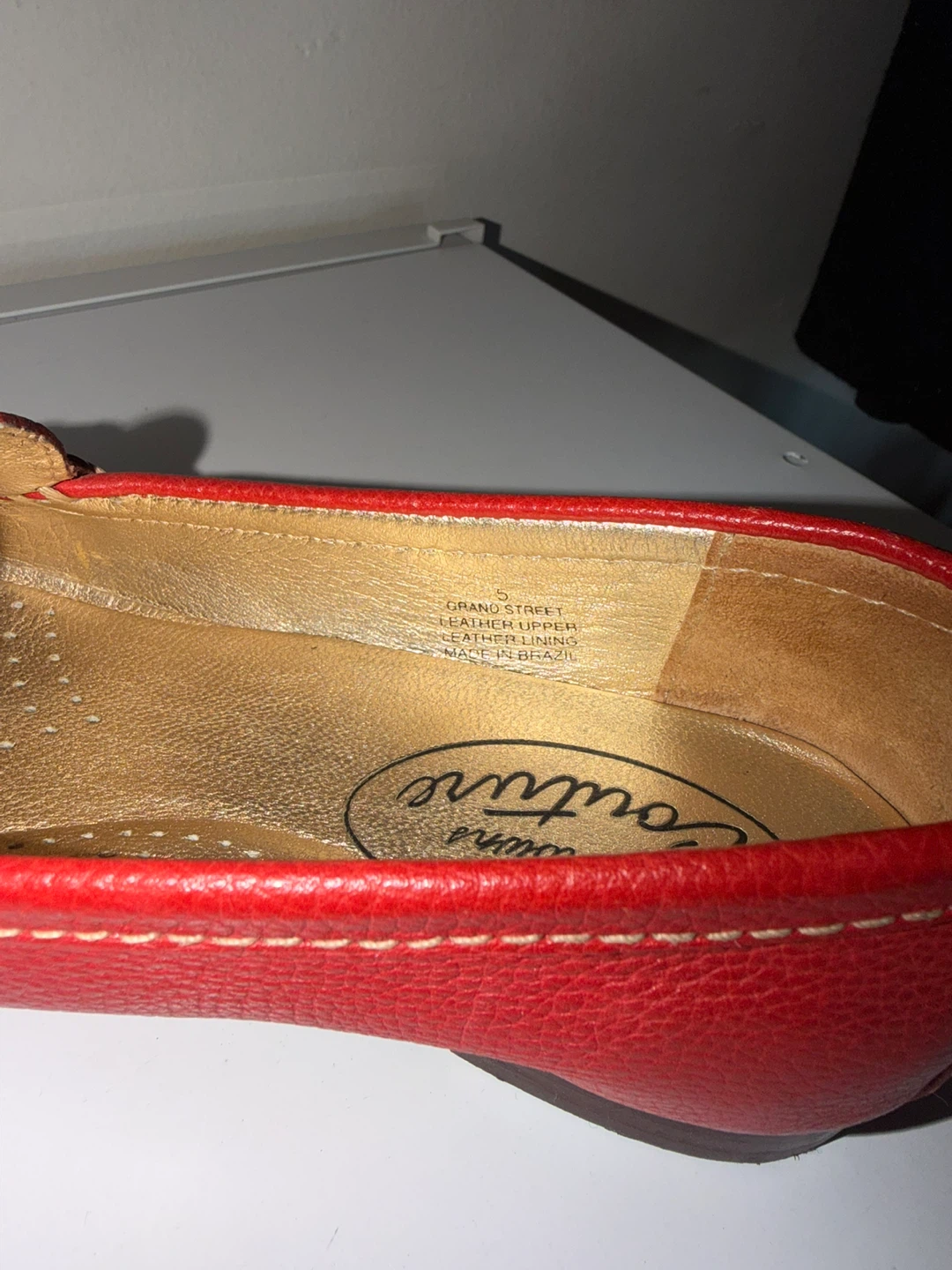 Browns Couture Red Leather Loafers - photo 5