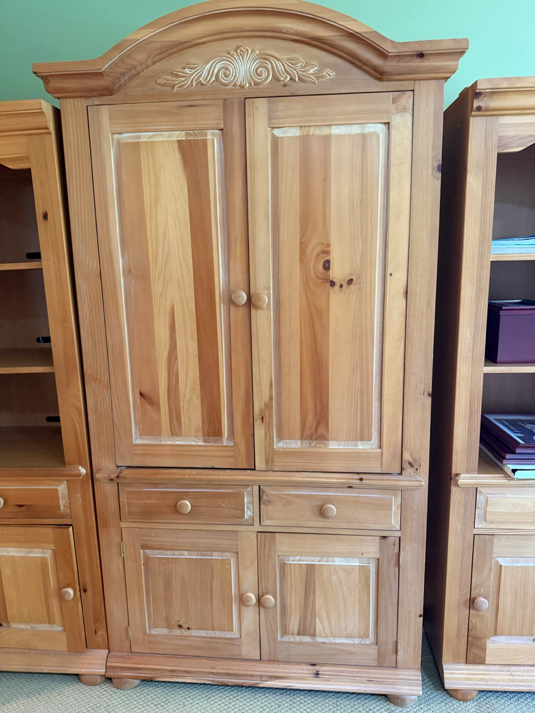 Solid Wood Entertainment Armoire