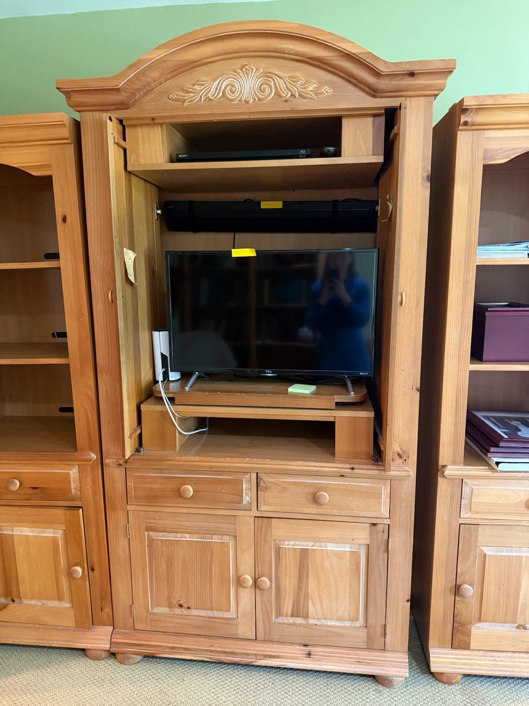 Solid Wood Entertainment Armoire - photo 2