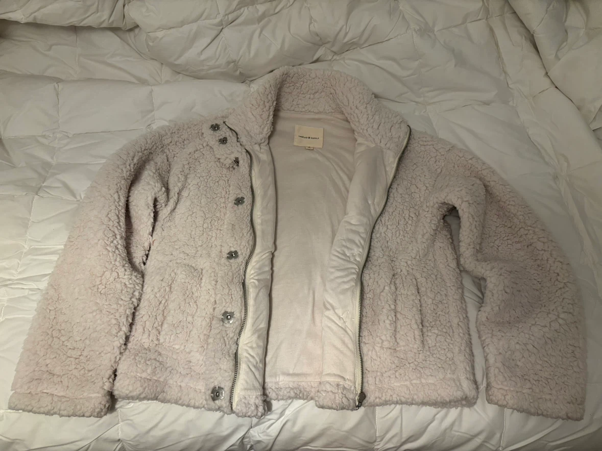 Thread & Supply Cream Sherpa Jacket