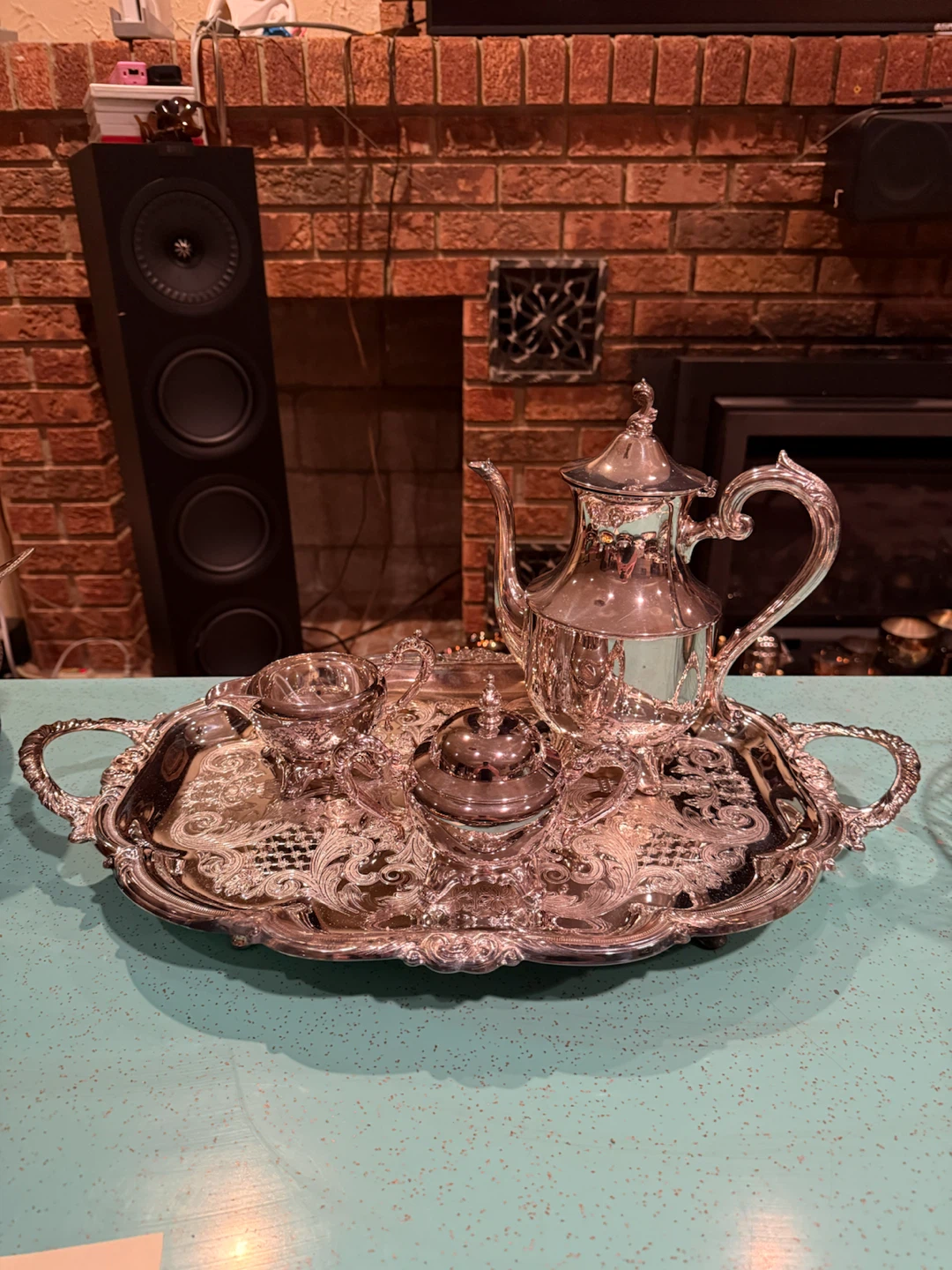 Wm. A. Rogers Silver Plated Tea Set