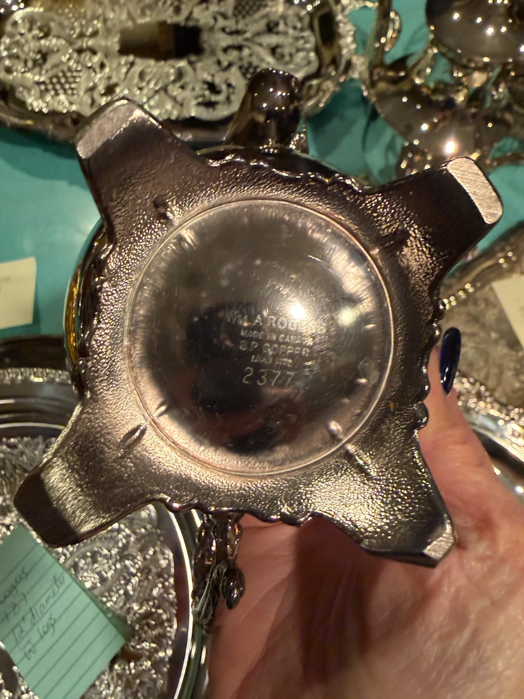 Wm. A. Rogers Silver Plated Tea Set - photo 4