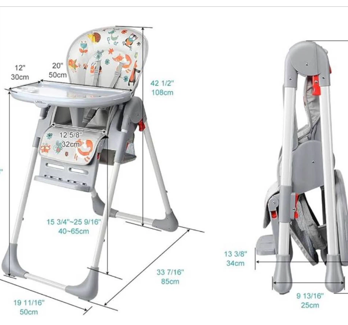 Living Basics Adjustable 3-in-1 high chair - photo 2