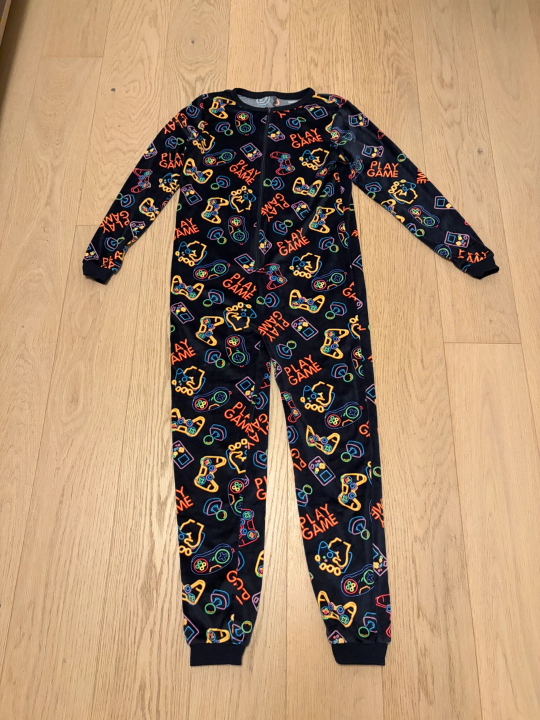 George Kids 10-12 Gaming Print Fleece Onesie