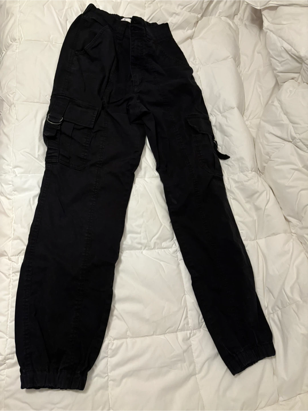 Garage Black Cargo Joggers