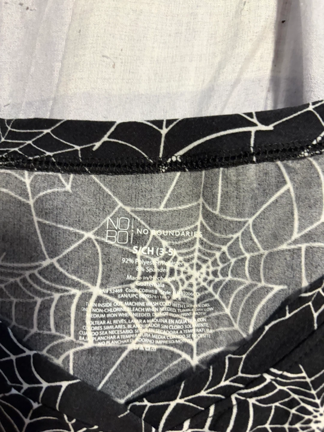 No Boundaries Spiderweb Print Long Sleeve Top - photo 2