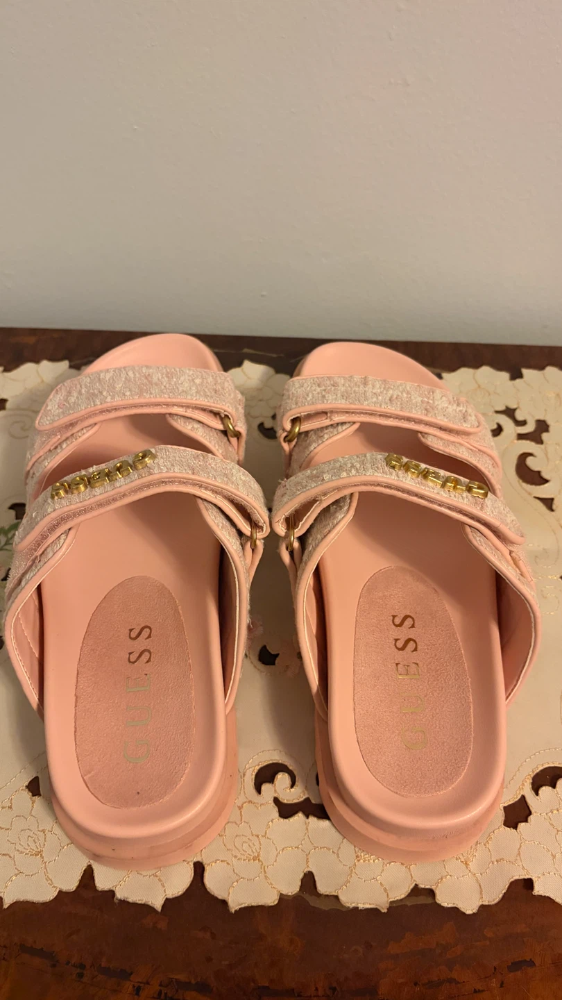 Guess Pink Platform Sandals