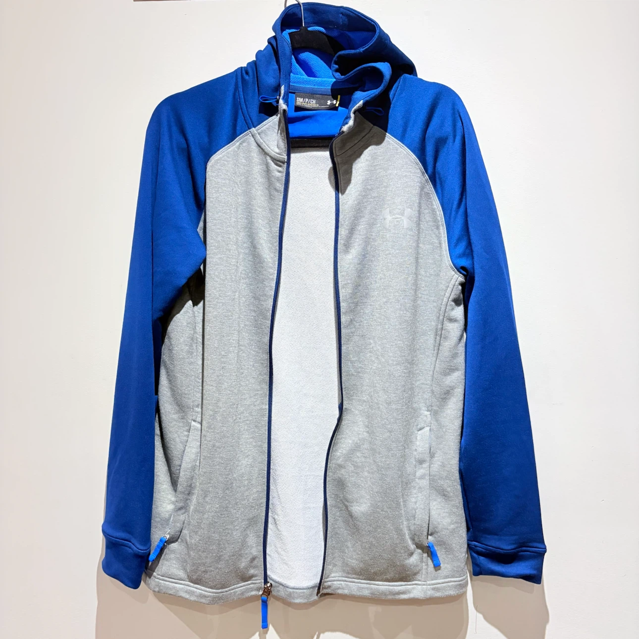 Under Armour Blue and Grey Hoodie