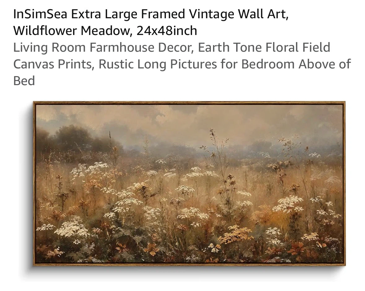 InSimSea Wildflower Meadow Framed Wall Art
