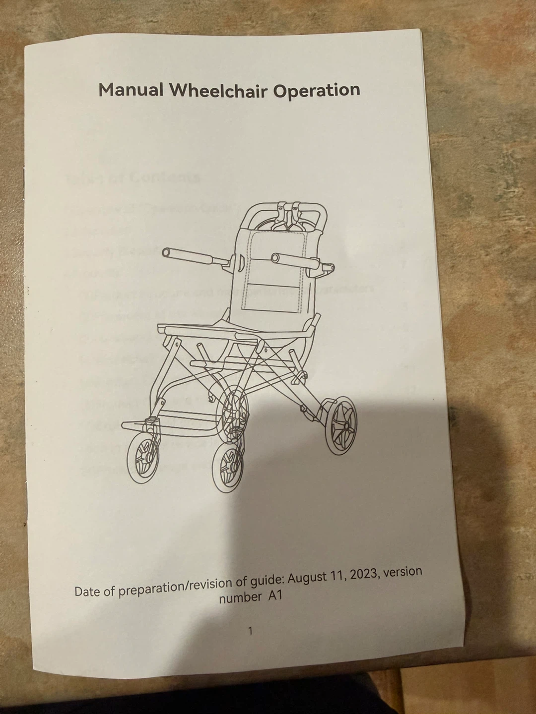Manual Foldable Wheelchair