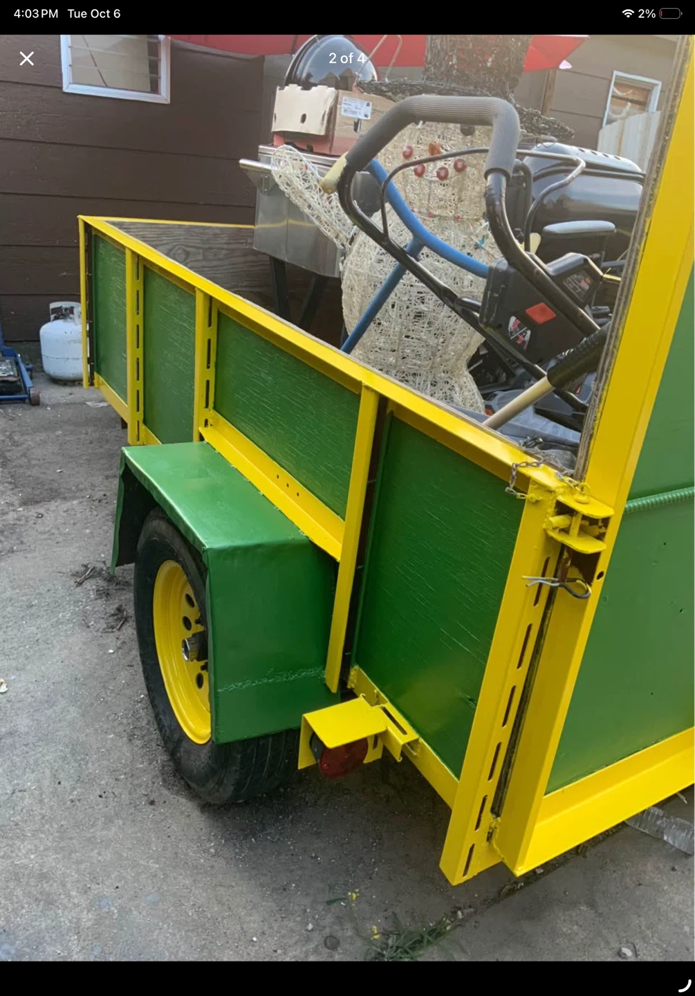 5x8 trailer  Comes with Bill of sale - photo 2