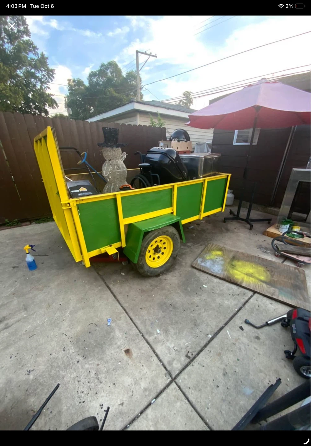 5x8 trailer  Comes with Bill of sale - photo 3