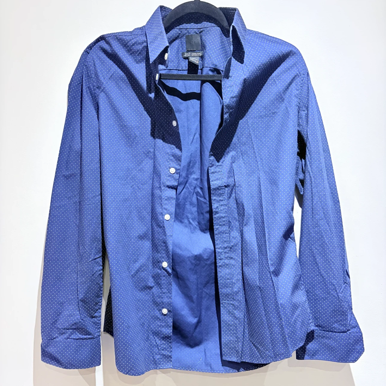 H&M Blue Polka Dot Shirt