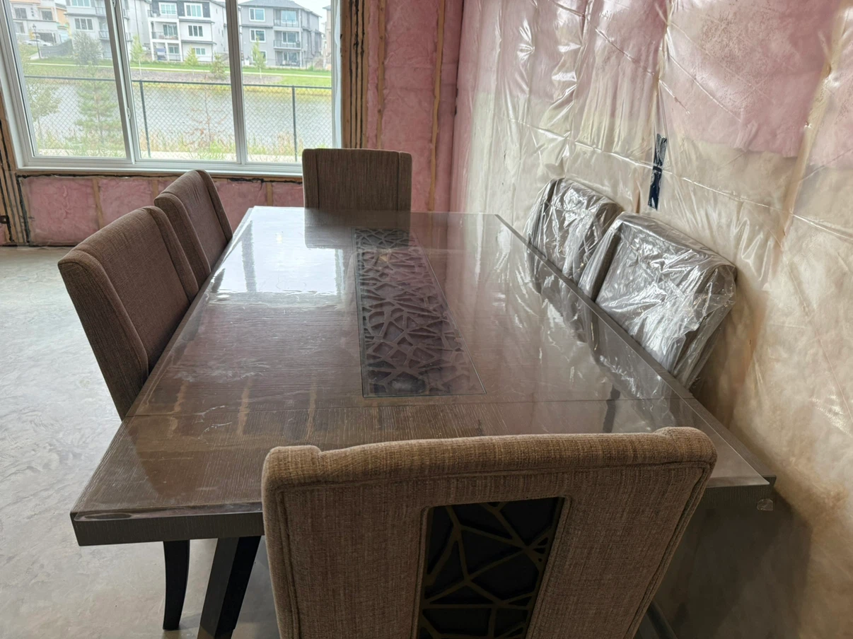 Dining table set with 6 chairs