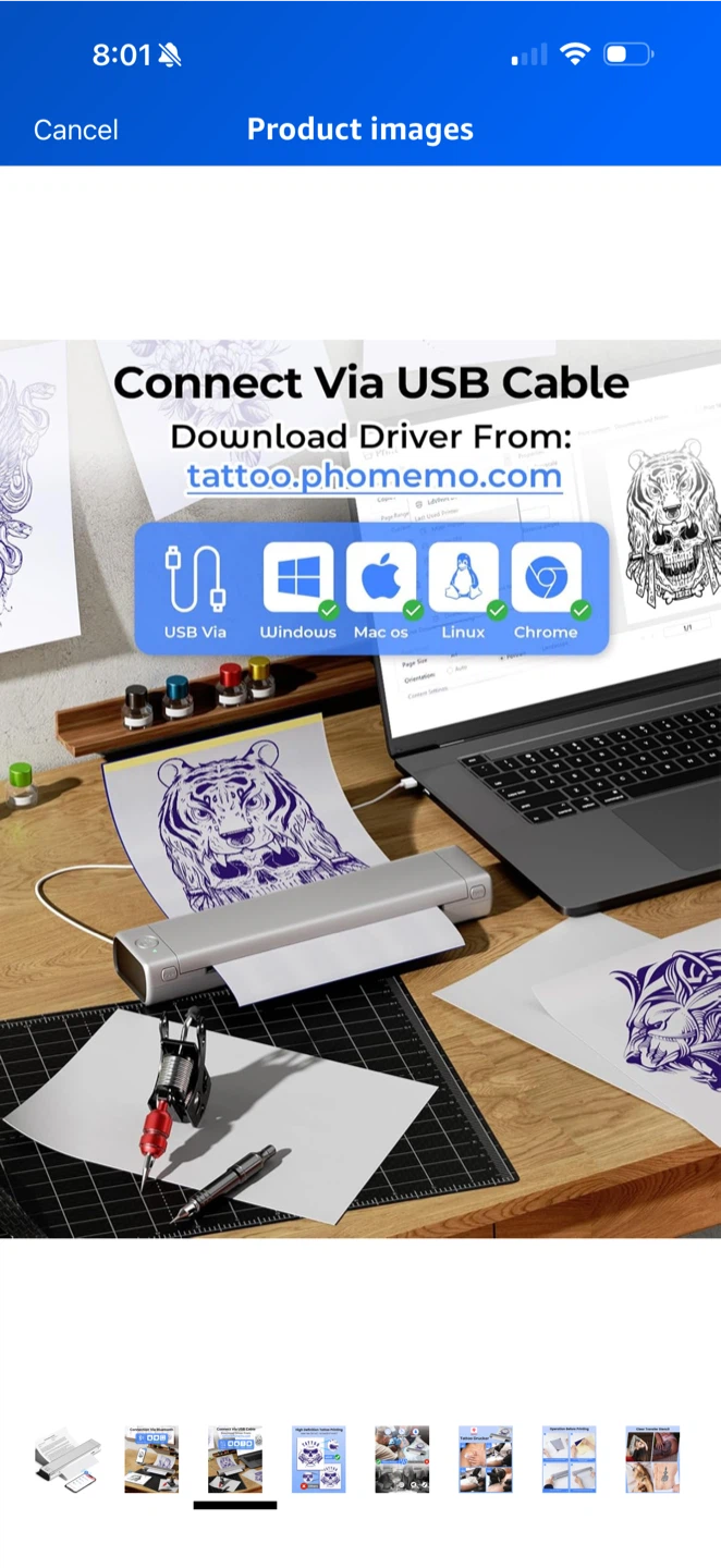 Phomemo Tattoo Stencil Printer - photo 3