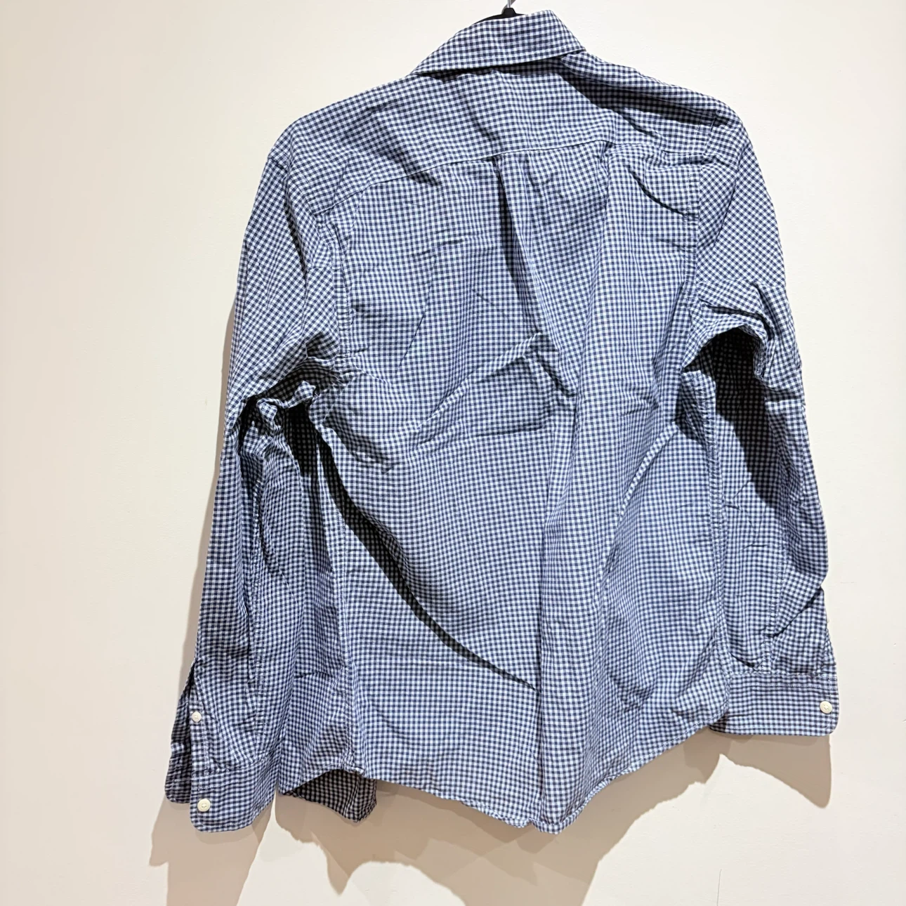 Gap Slim Fit Gingham Shirt Blue/White XS - photo 3