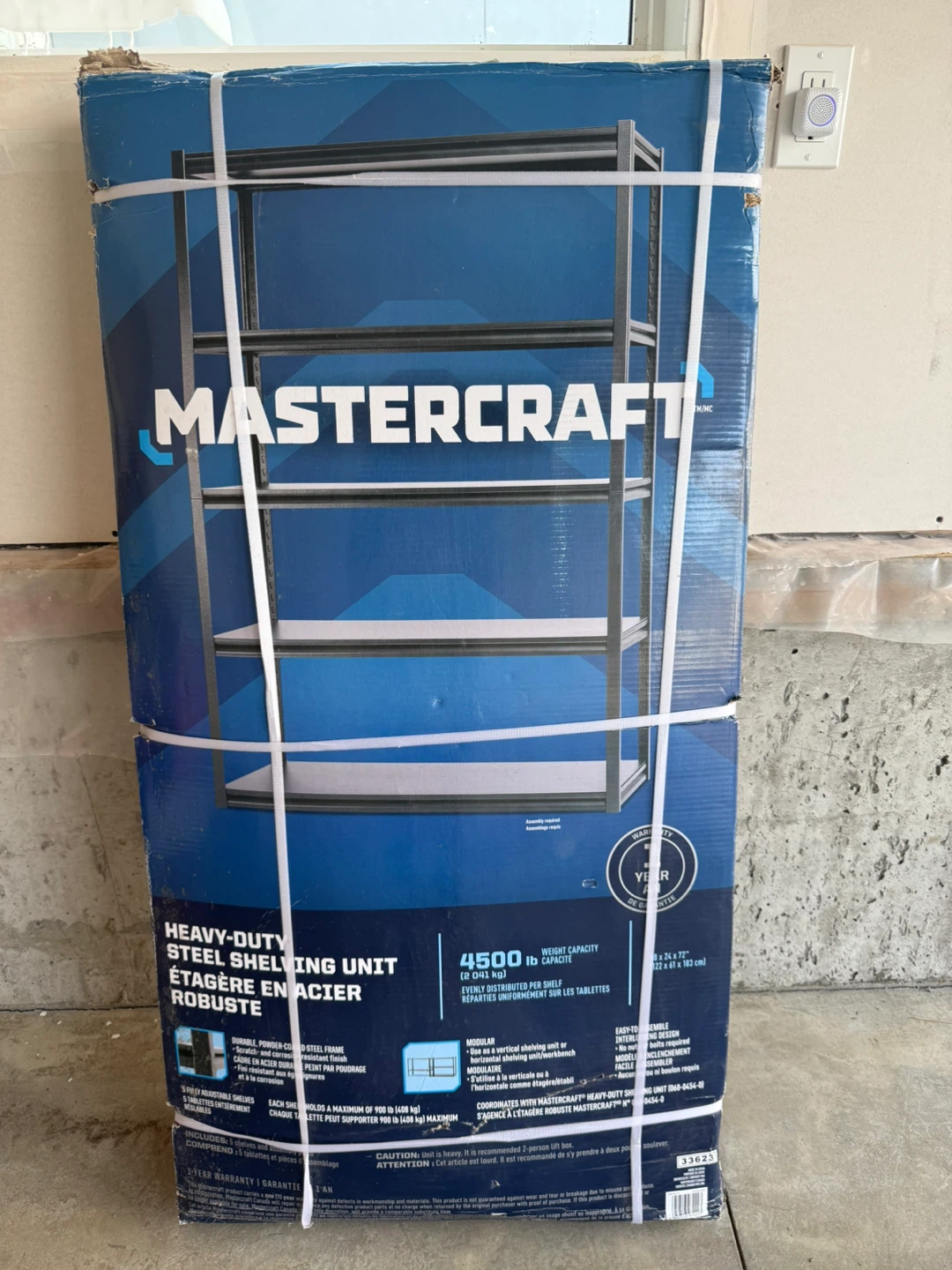 Mastercraft Heavy-Duty Steel Shelving Unit