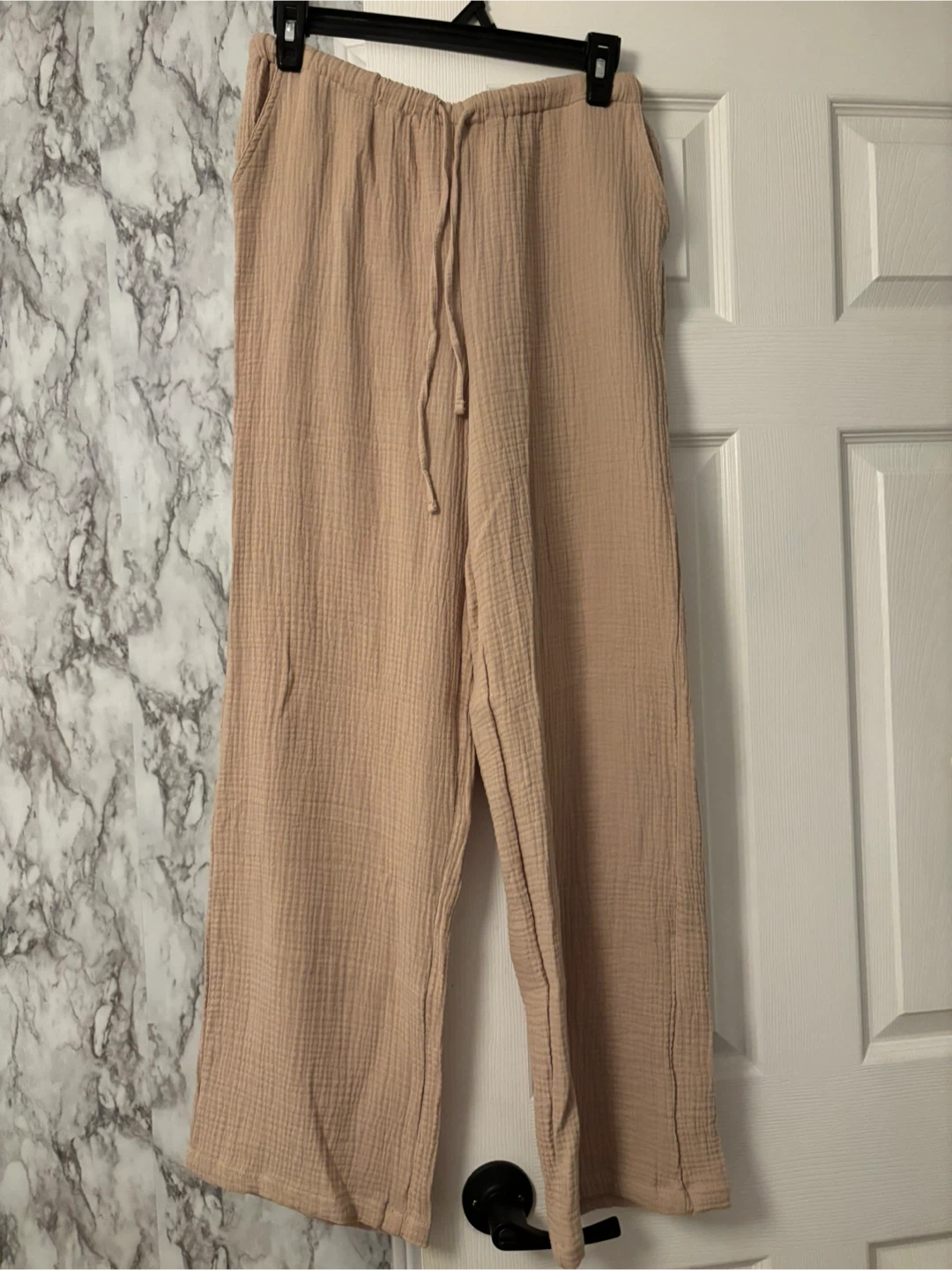 Stella Tweed Tan Gauze Pants