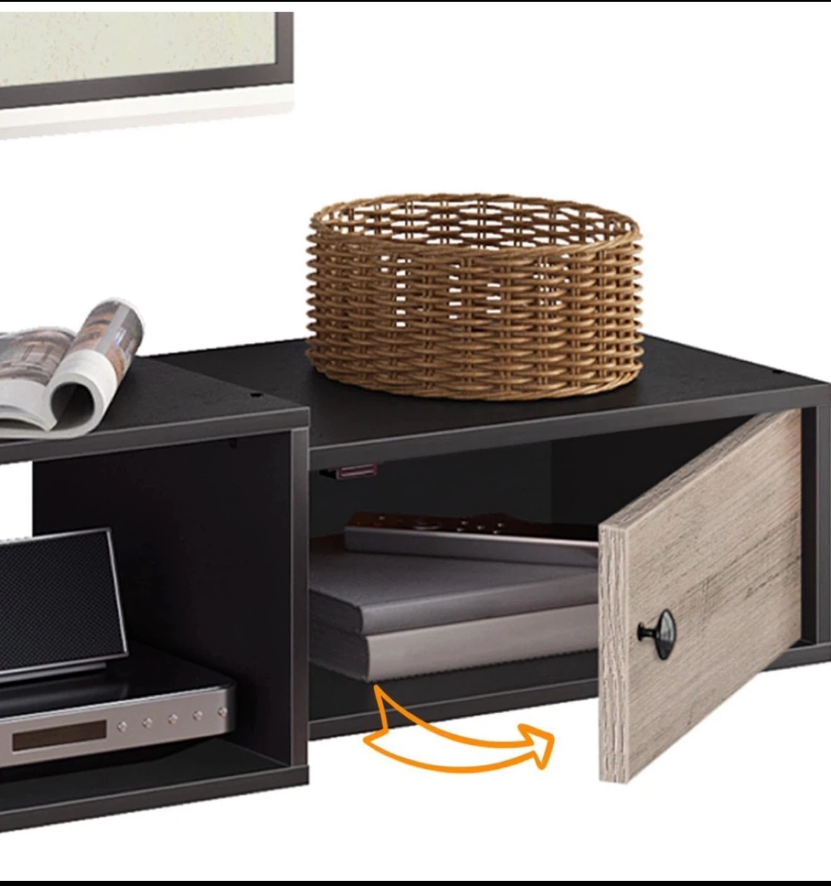 Brand new Floating TV Stand with Power Outlets 55" - photo 4