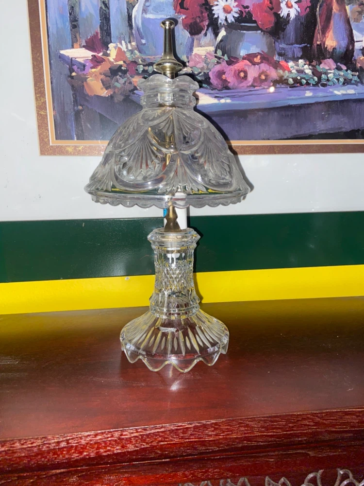 Set of Two Vintage Crystal Table Lamps - photo 2