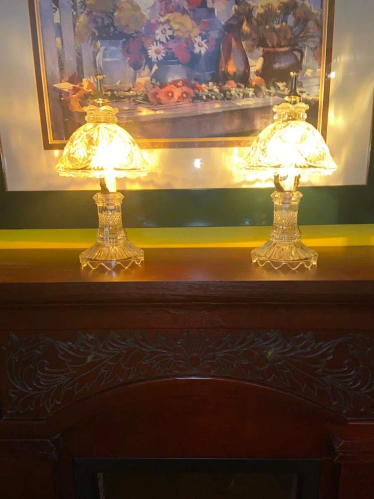 Set of Two Vintage Crystal Table Lamps - photo 3