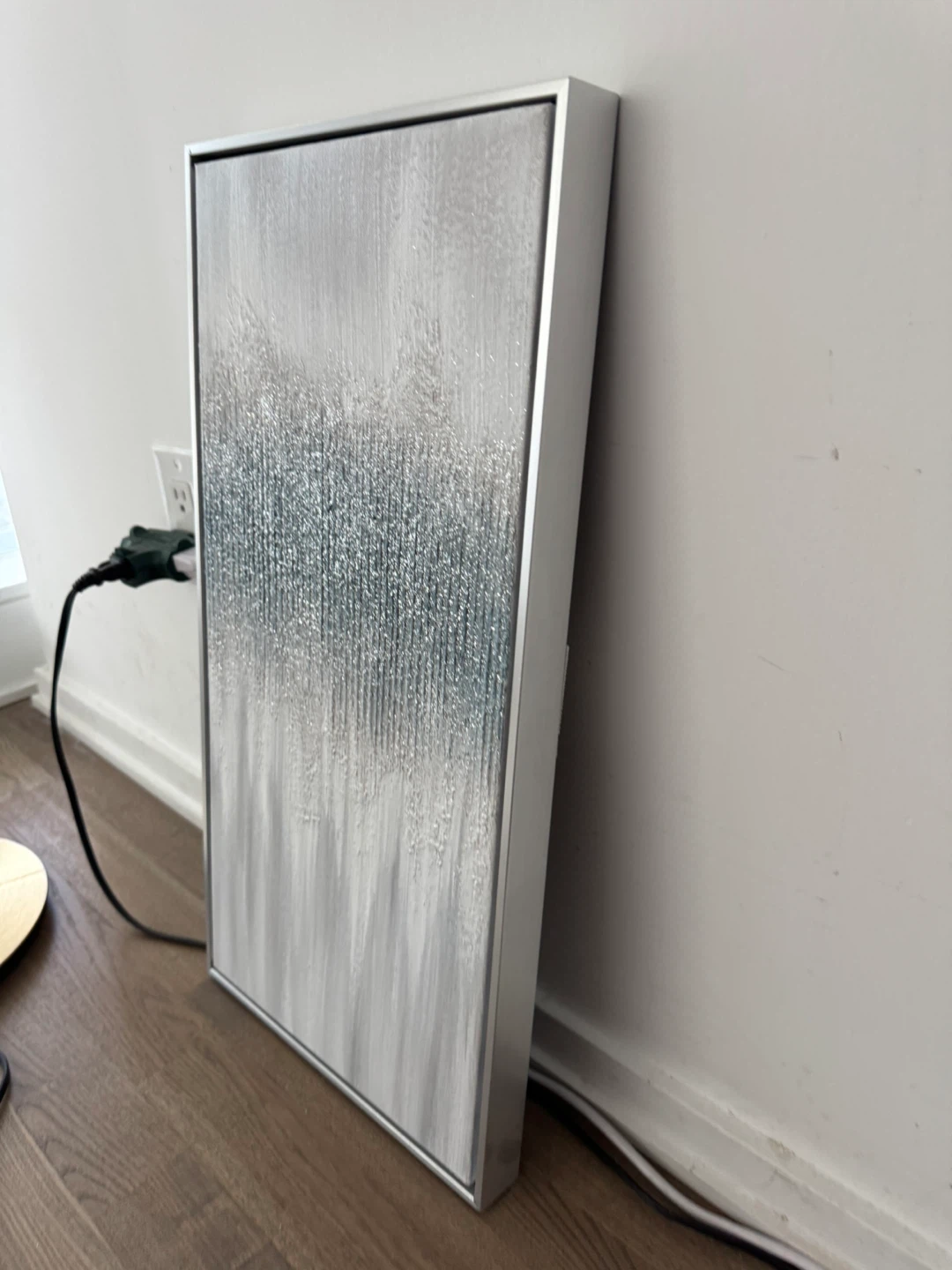 Italian Silver Blue. abstract wall art