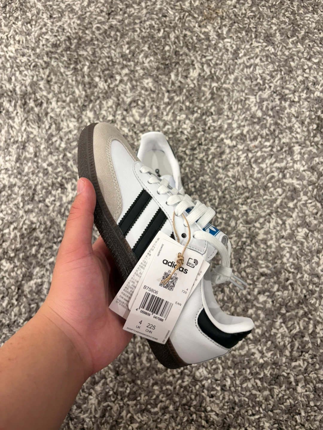 Adidas Samba OG White Black Size 5.5