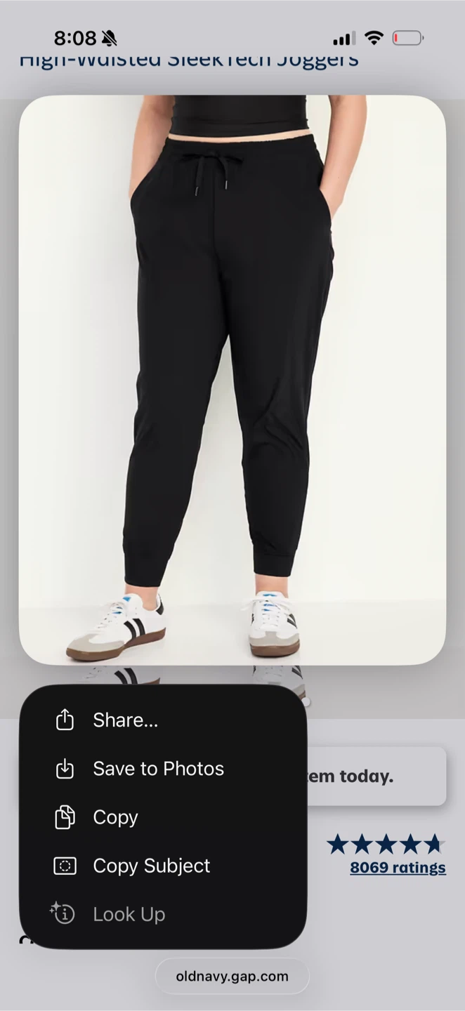 Old Navy High-Rise SleekTech Joggers Black - photo 3