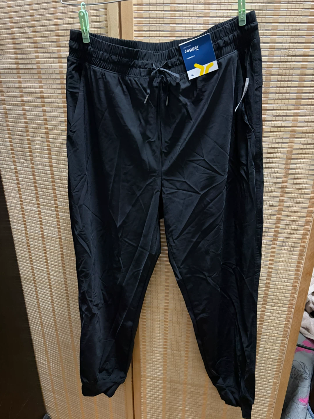 Old Navy High-Rise SleekTech Joggers Black