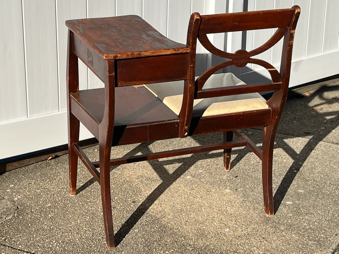 Midcentury Telephone Chair / Gossip Bench - photo 3