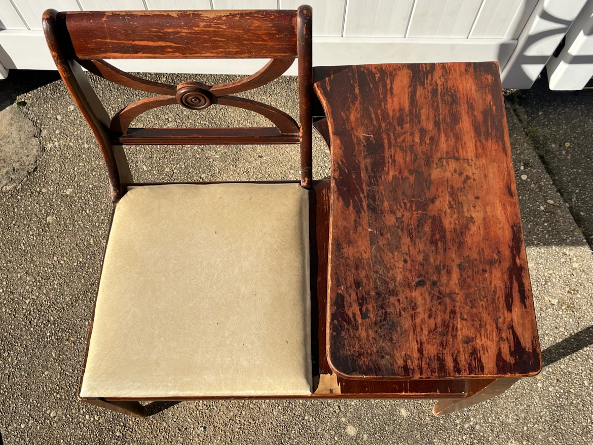 Midcentury Telephone Chair / Gossip Bench - photo 5