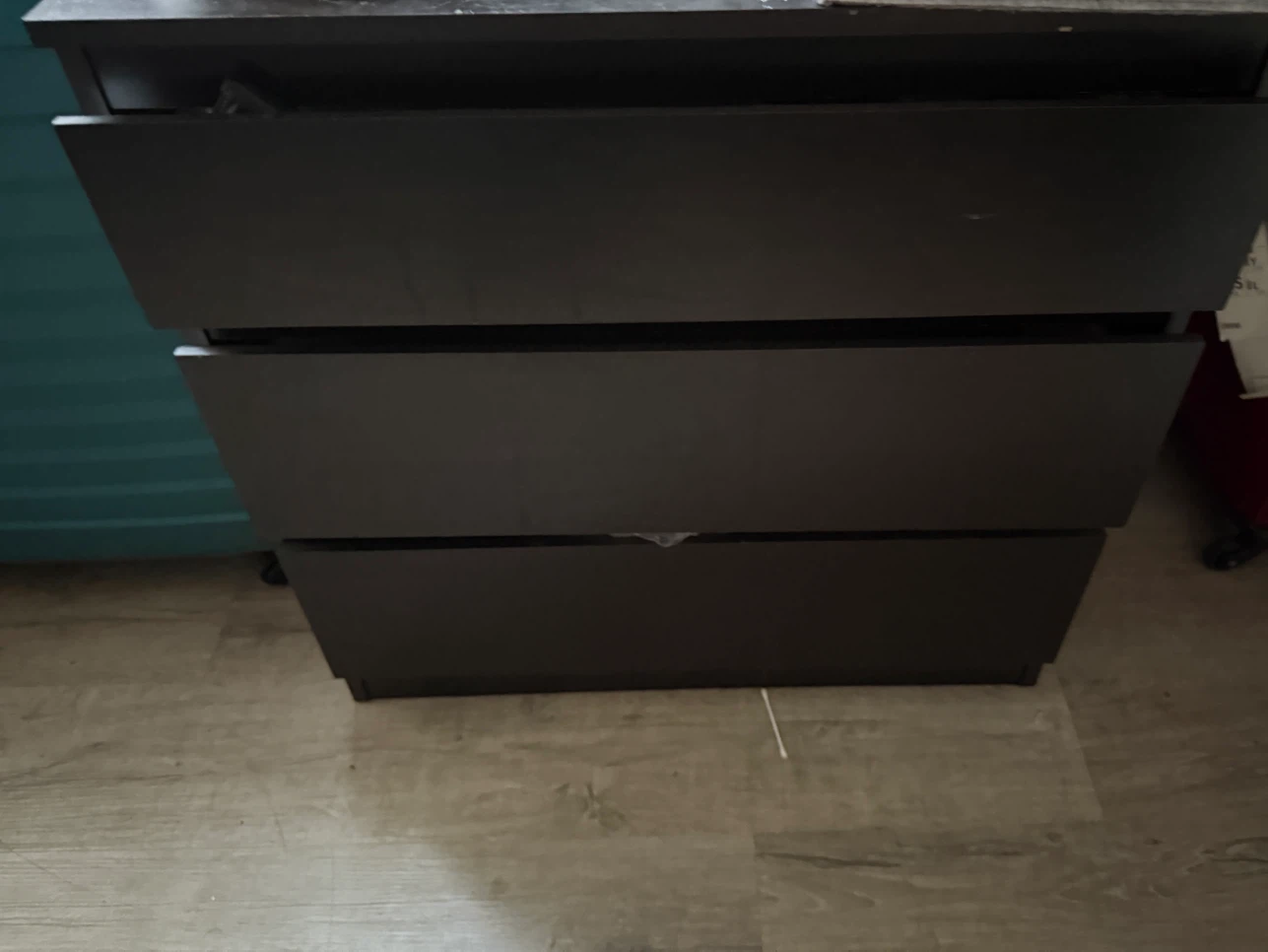 Dark Brown Leather Sofa / Tv stand , dresser - photo 2