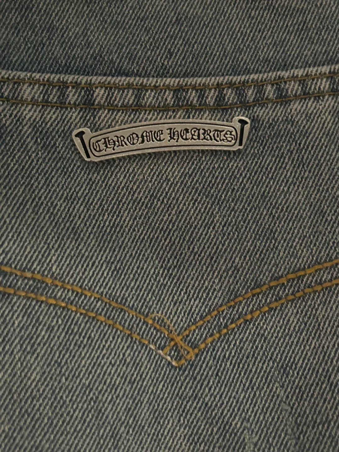 Chrome Hearts Cross Patch Denim Jeans - photo 3