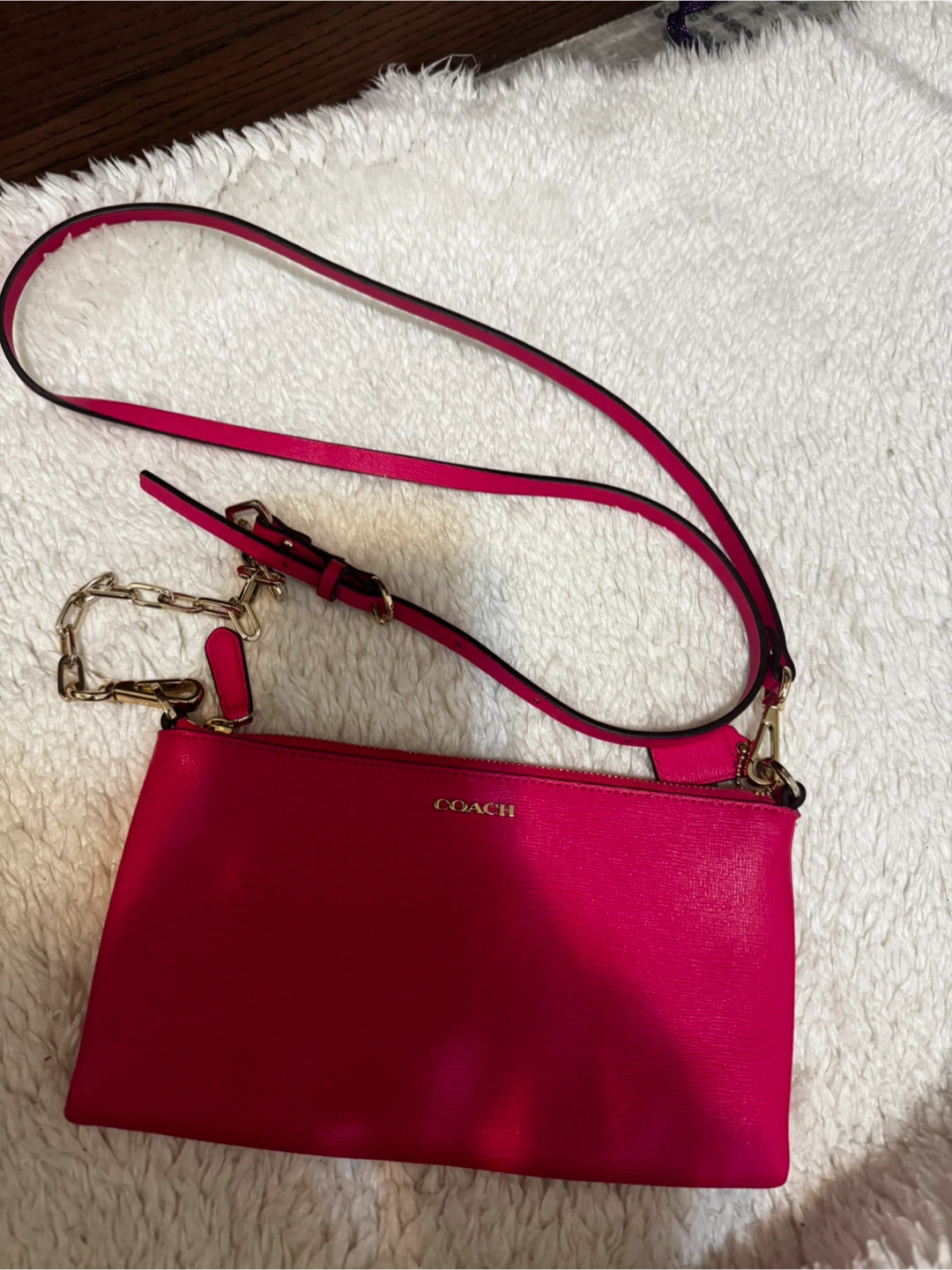Coach Hot Pink Crossbody Clutch