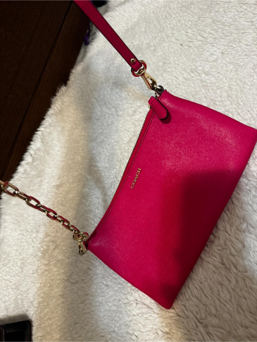 Coach Hot Pink Crossbody Clutch - photo 5