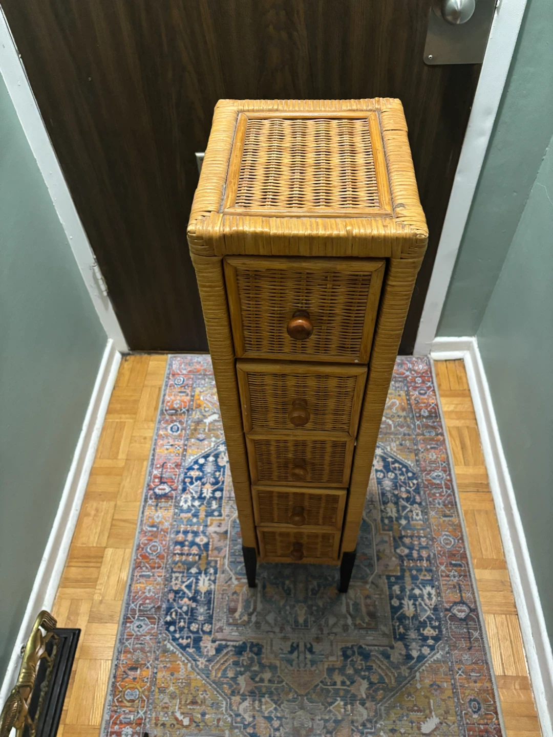 Wicker 5-Drawer Storage Chest - photo 2