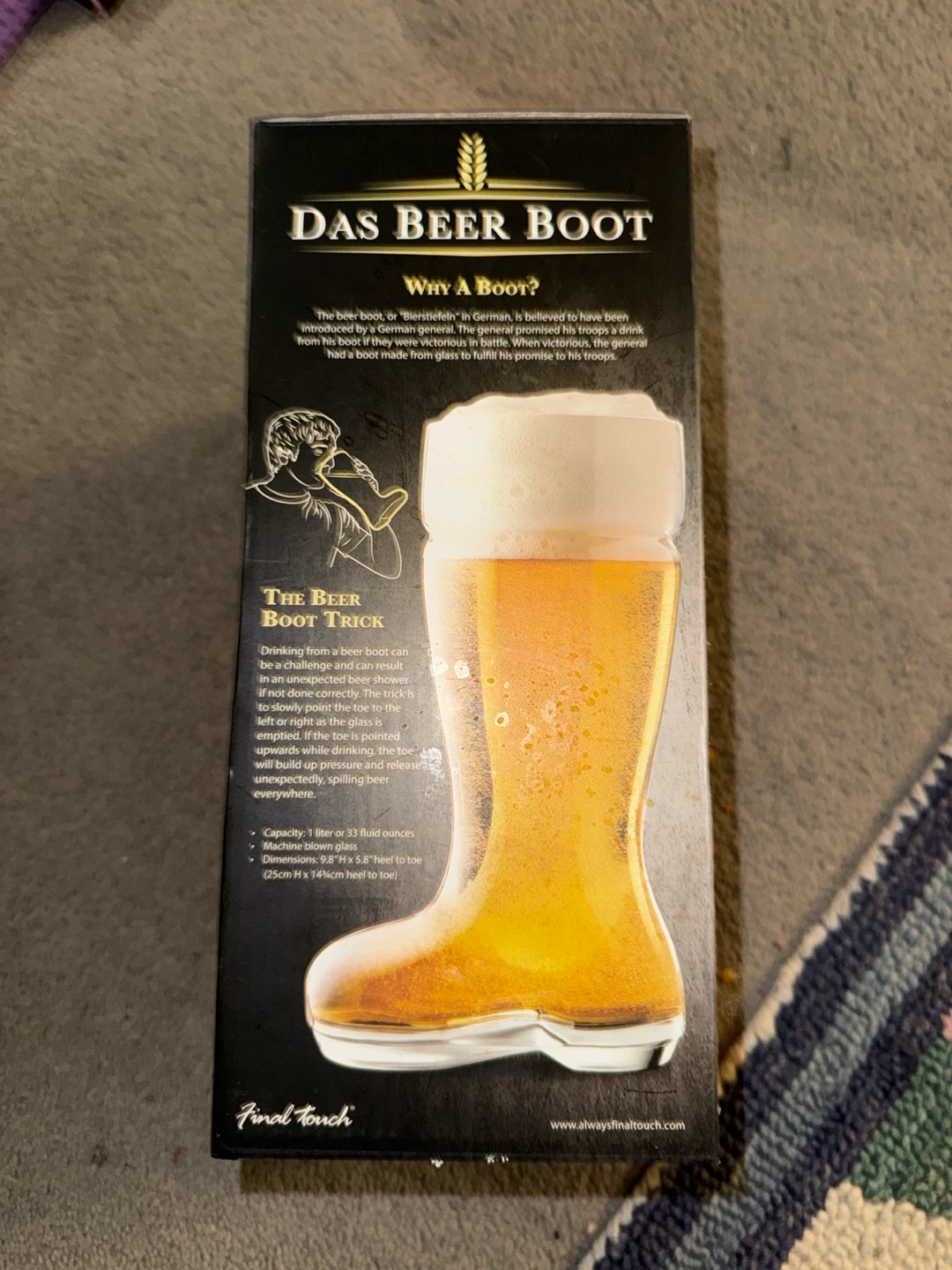 Final Touch Das Beer Boot Glass - photo 2