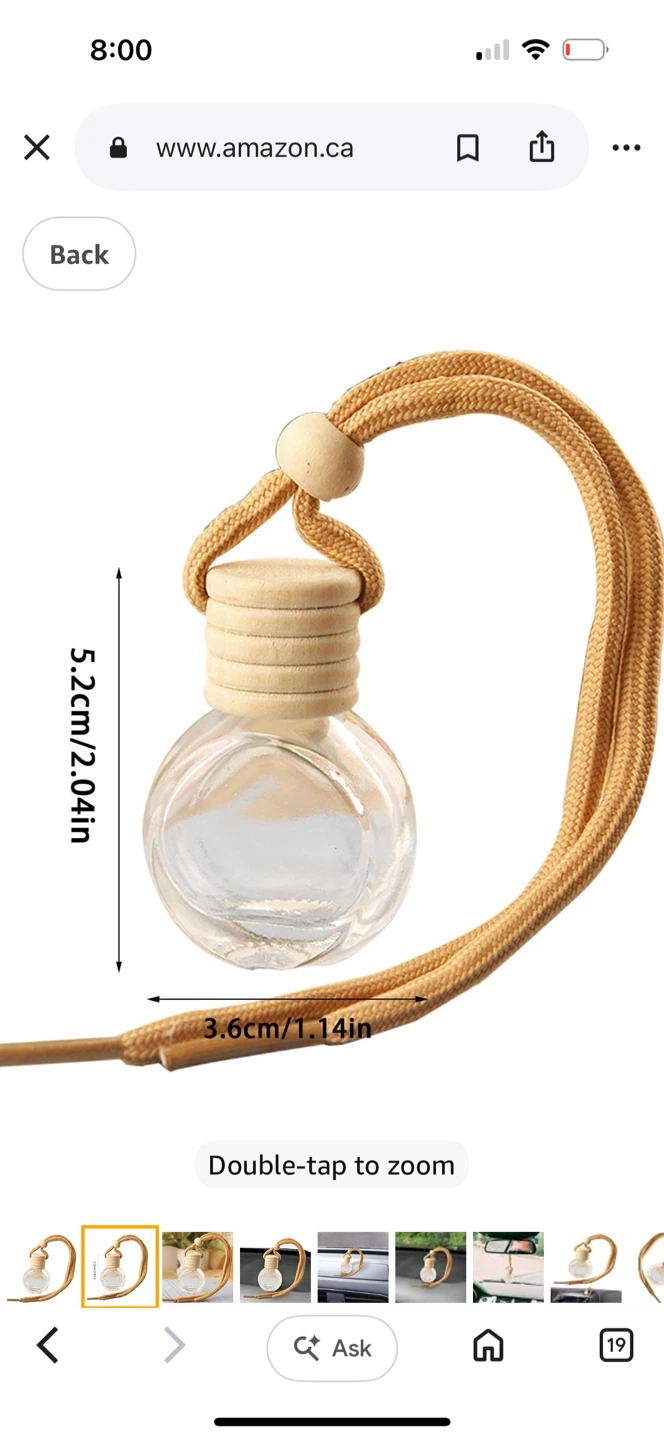 Empty Hanging Car Diffuser Bottles