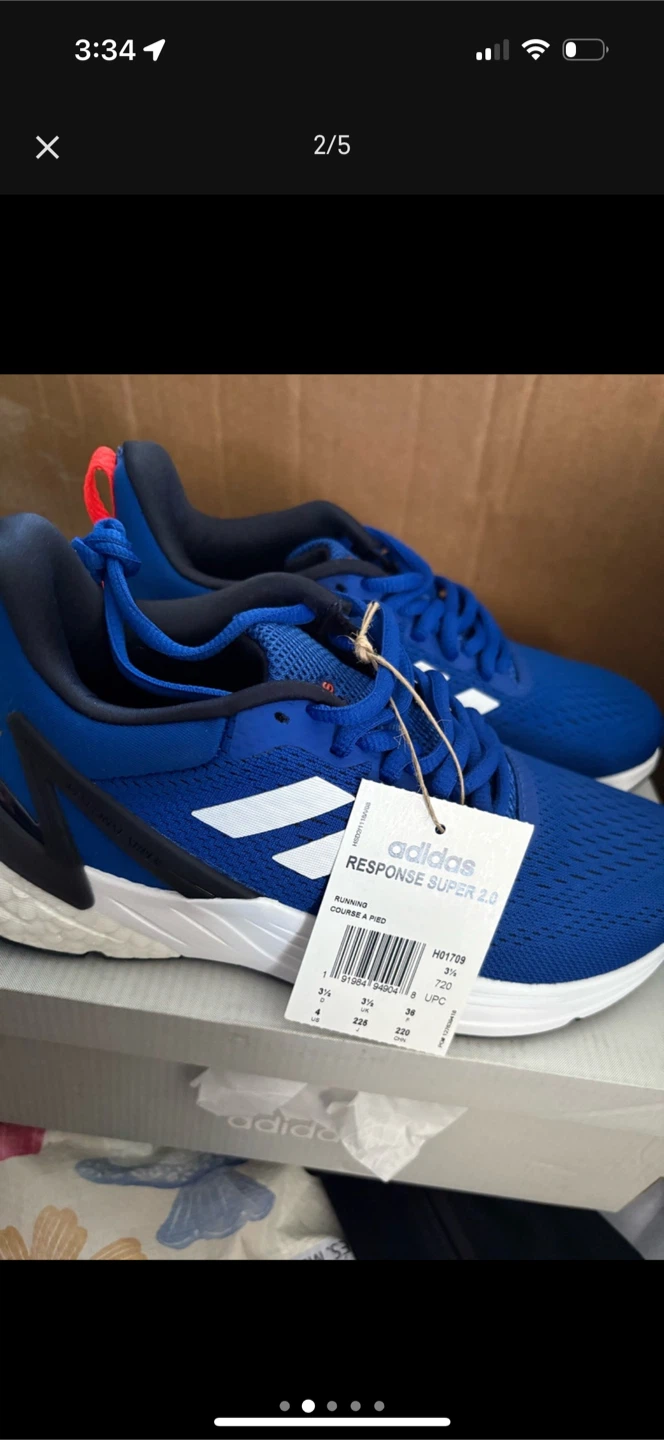 Adidas Response Super 2.0 Running Shoes - Blue - photo 3