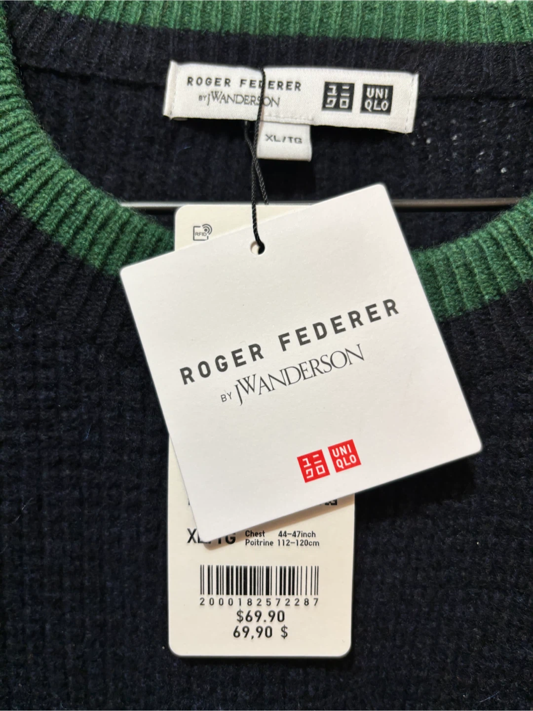 Roger Federer by JW Anderson Uniqlo Sweater XL - photo 3