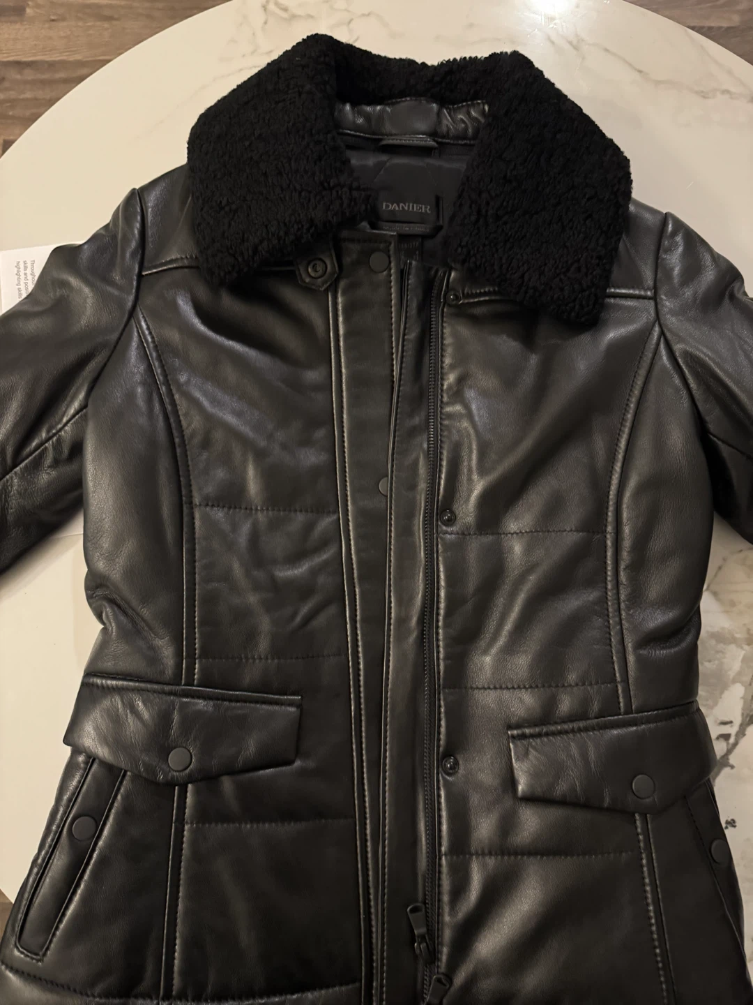 Danier Darcy Leather Jacket - Black