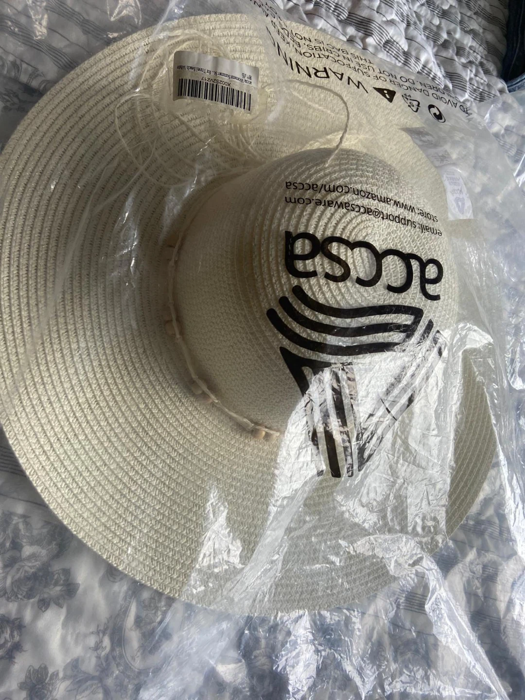 accsa Women's Summer Straw Beach Hat