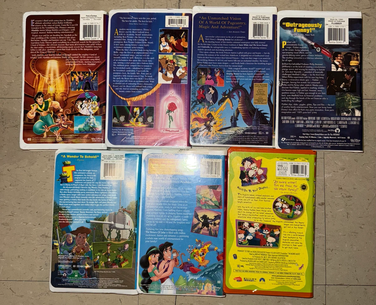 Collection of 14 Classic Disney and Animated VHS Tapes - photo 2