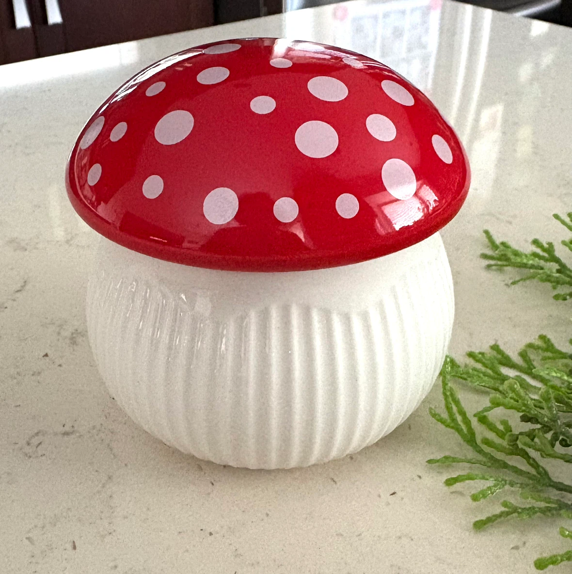 Ceramic Mushroom Trinket Box 🍄