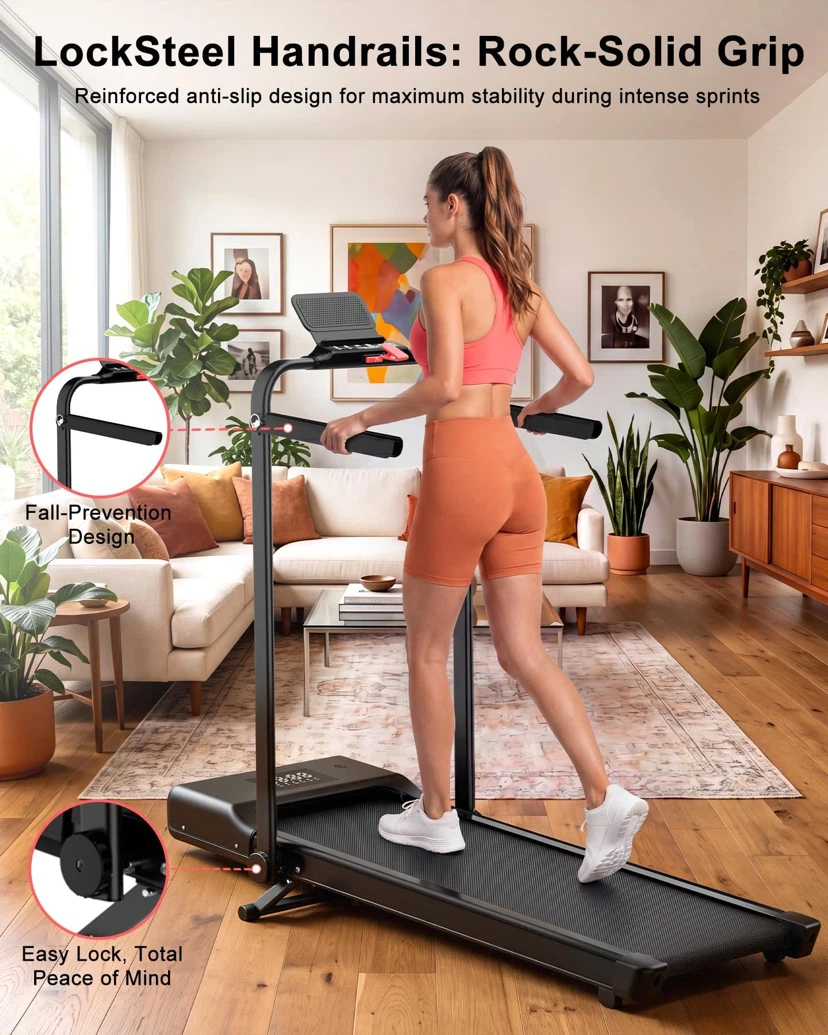 Superun Walking Pad with Incline and Handle Bar - photo 2