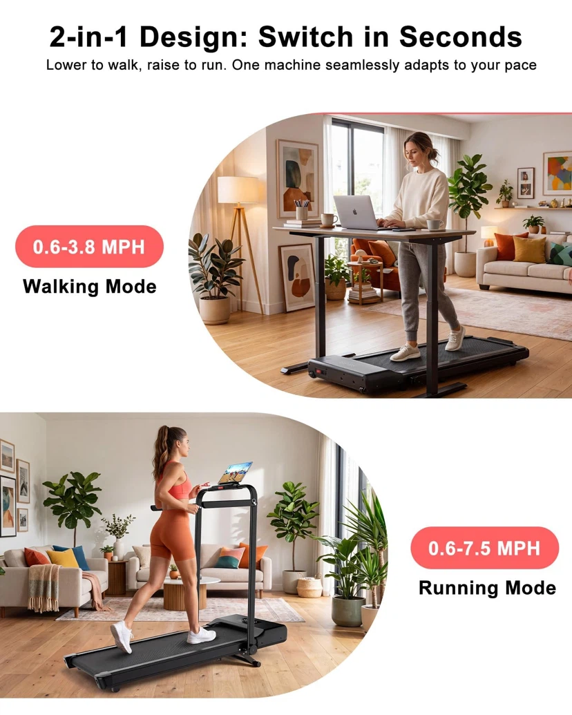 Superun Walking Pad with Incline and Handle Bar - photo 3